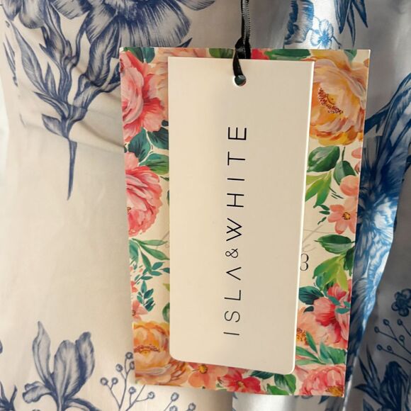 Isla & White Amy Floral Mini Dress New With Tags Small - Picture 9 of 12